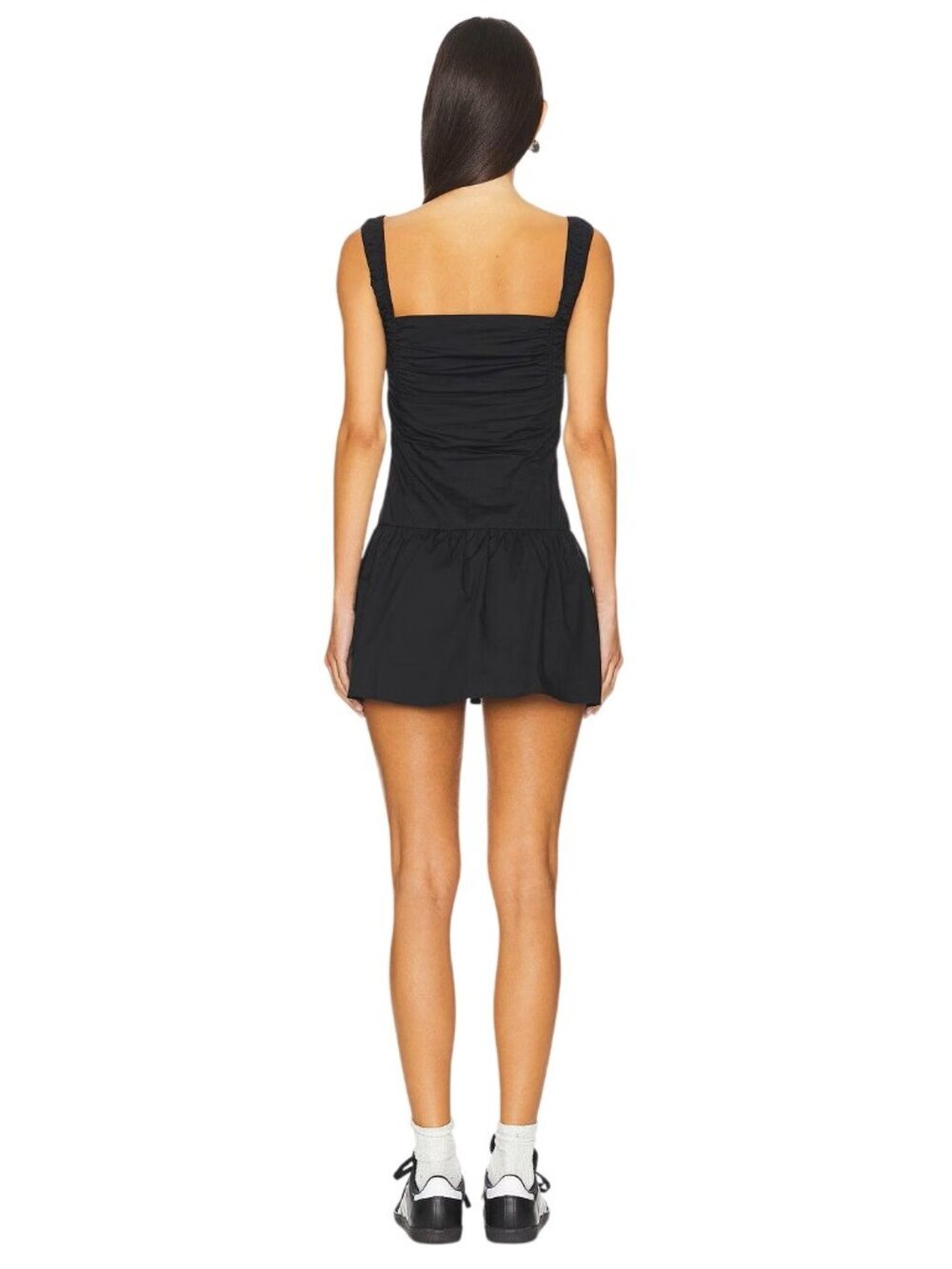 LIONESS Heart Shaped Mini Dress in Onyx Large New Womens Cotton - Picture 3 of 16